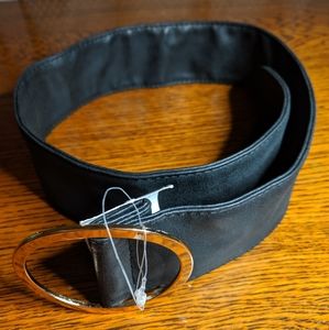 Belt Black Gold Oval Small